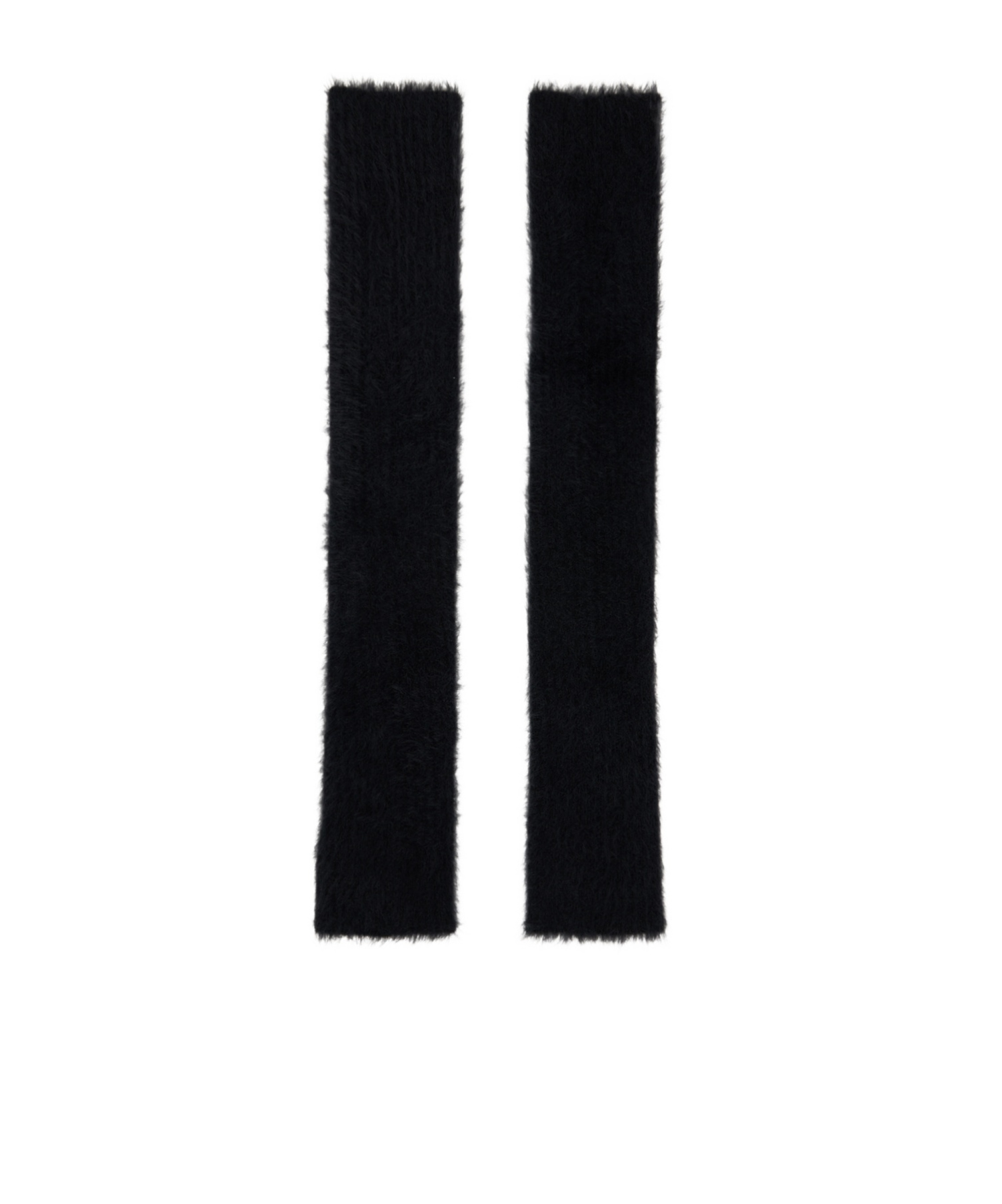 Mm6 Maison Margiela Black Brushed Arm Warmers In Black