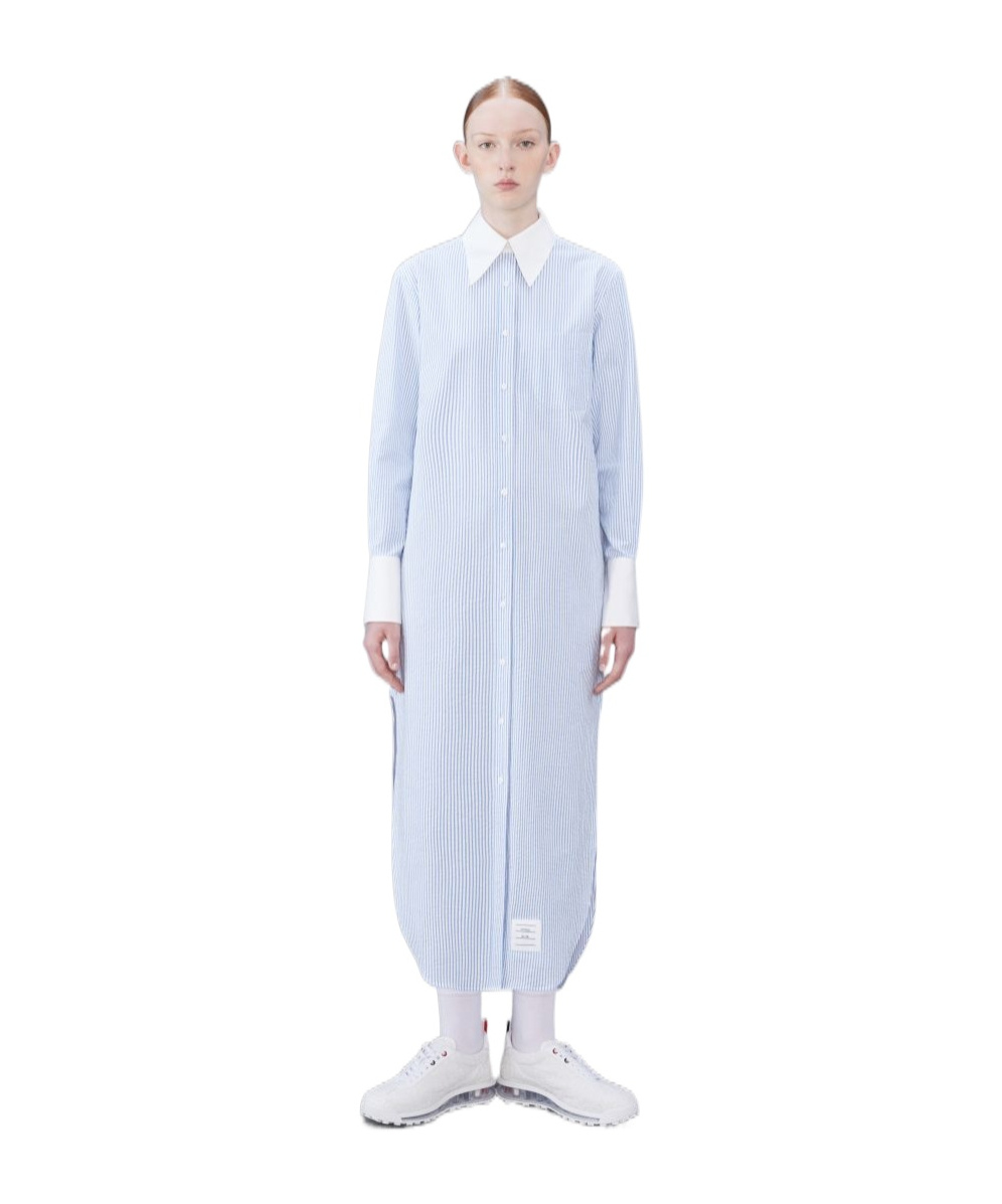 Thom Browne Chemisier Dress In Blue