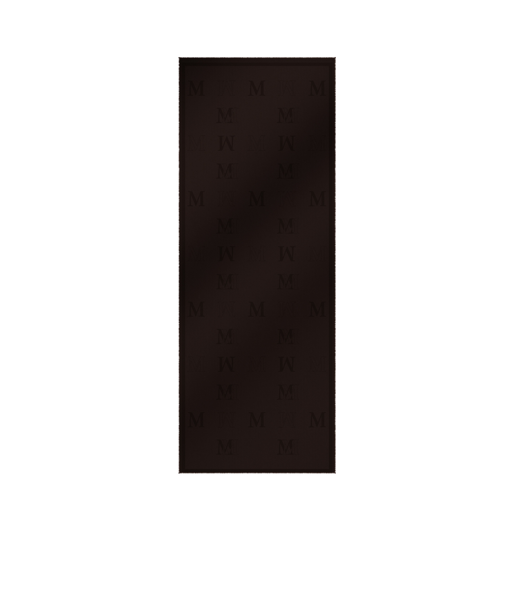 Max Mara Frayed-edge Scarf In Black