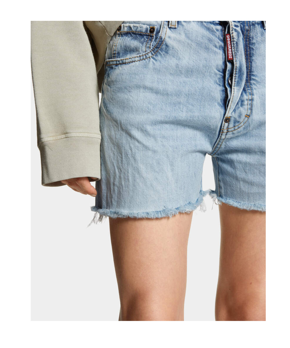 Dsquared2 642 Denim Shorts In Blue
