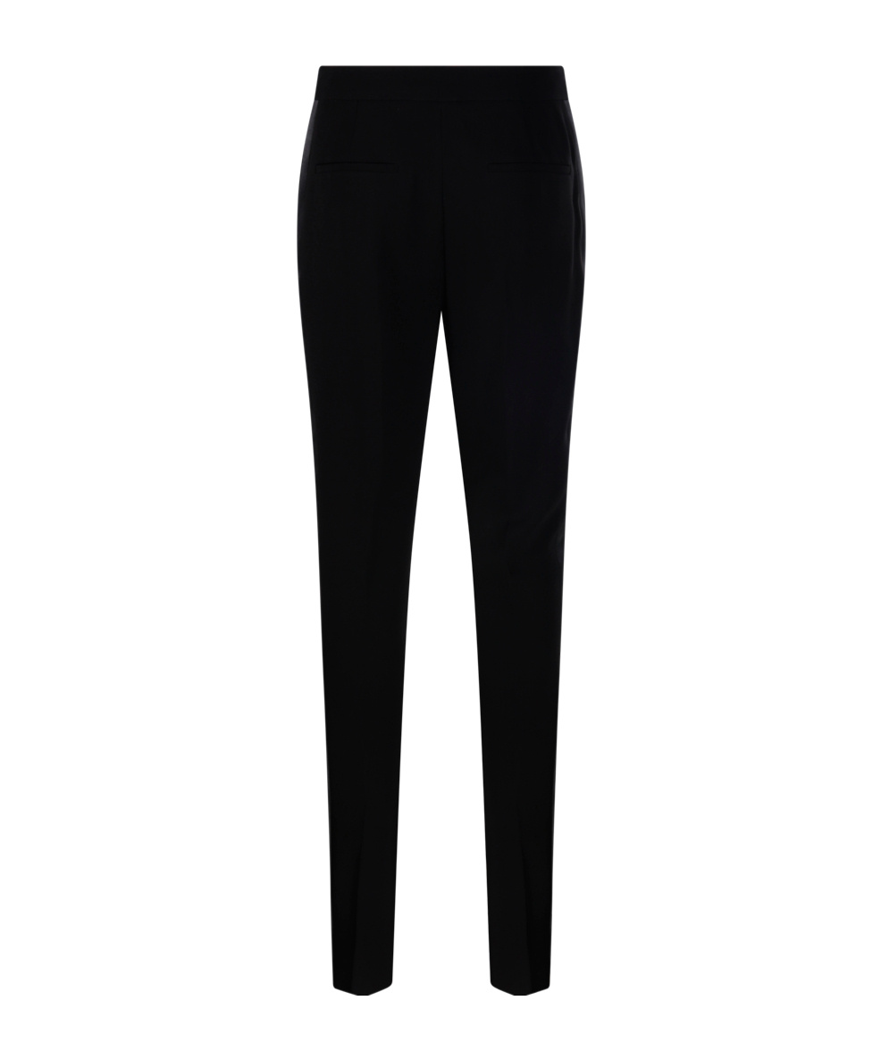 Max Mara Pleat Detailed Tapered Trousers In Black