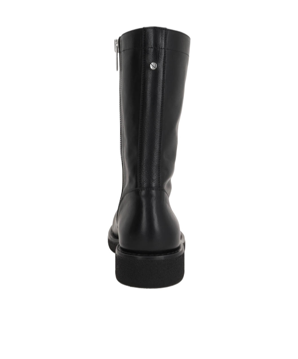 Ann Demeulemeester Round Toe Ankle Boots In Black