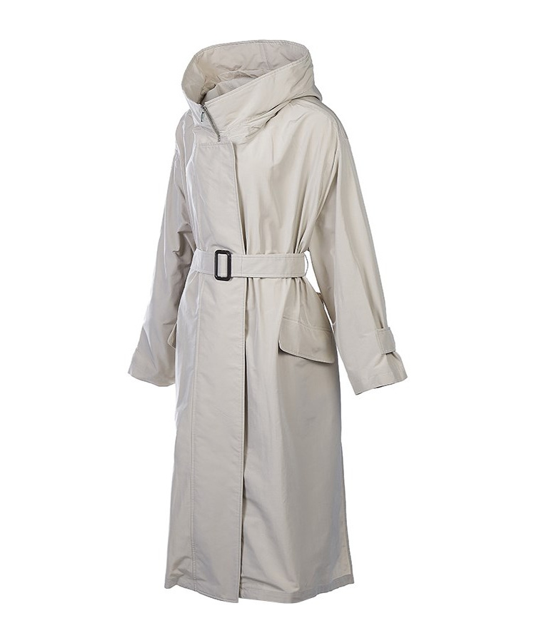 Max Mara Long-sleeved Windbreaker In Gray