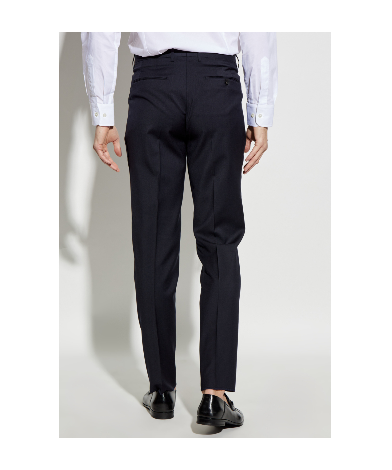 Etro Wool Blend Single Pleat Pants In Black
