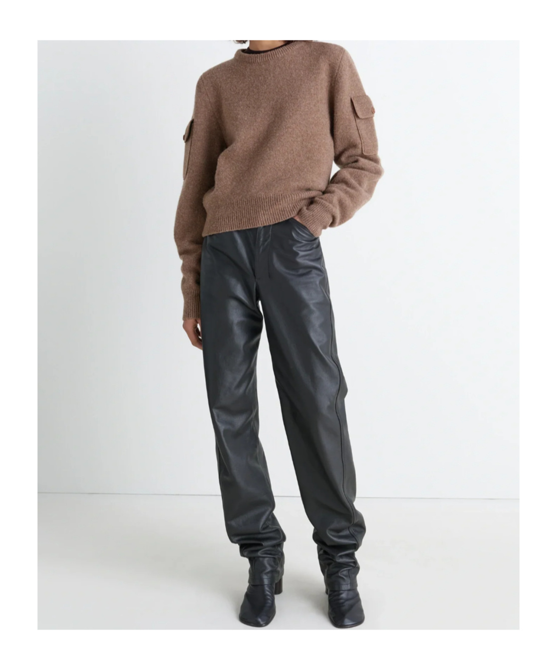 Lemaire Sweater With Pockets In Brown
