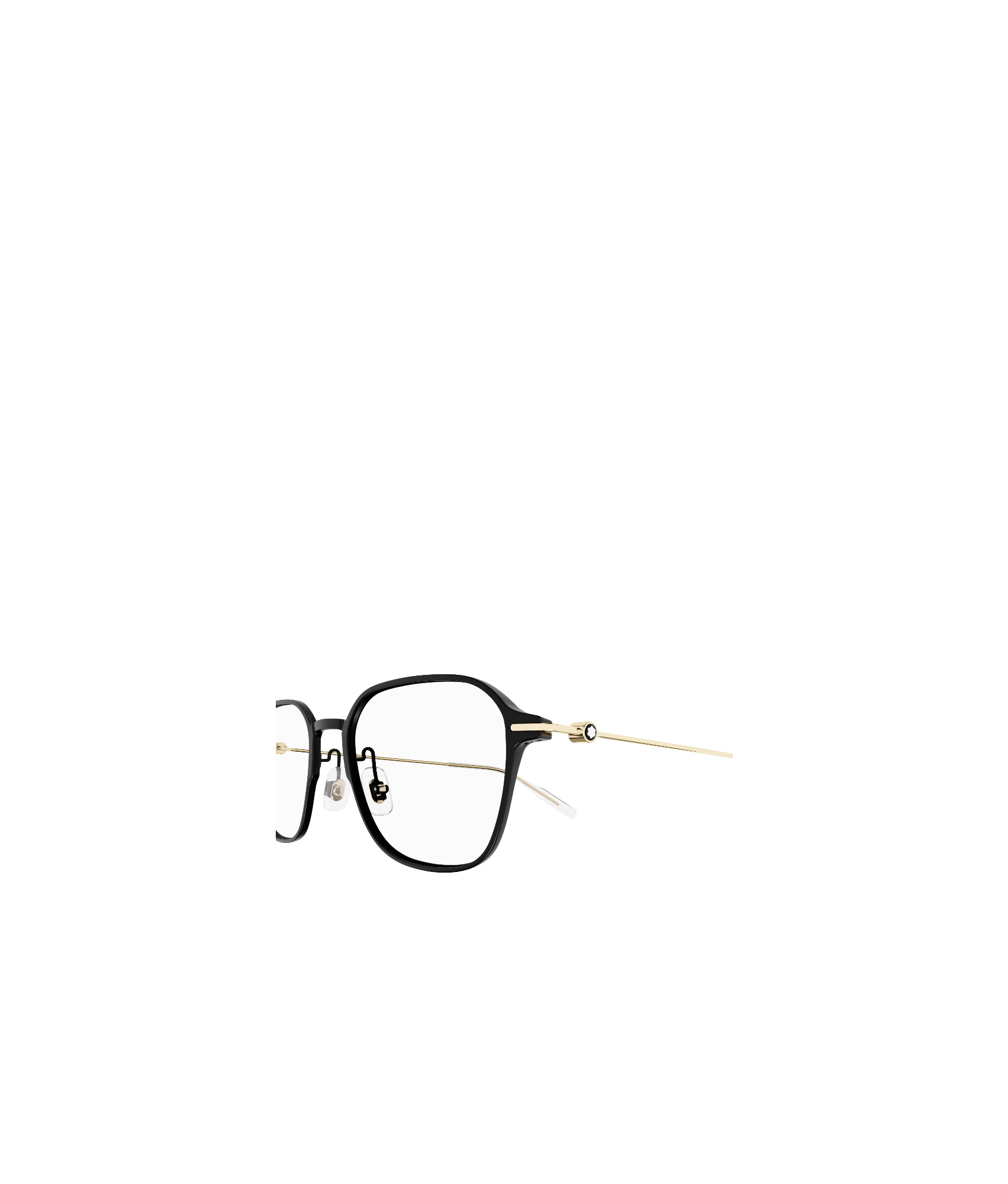 Montblanc Eyewear Square Frame Glasses In Black