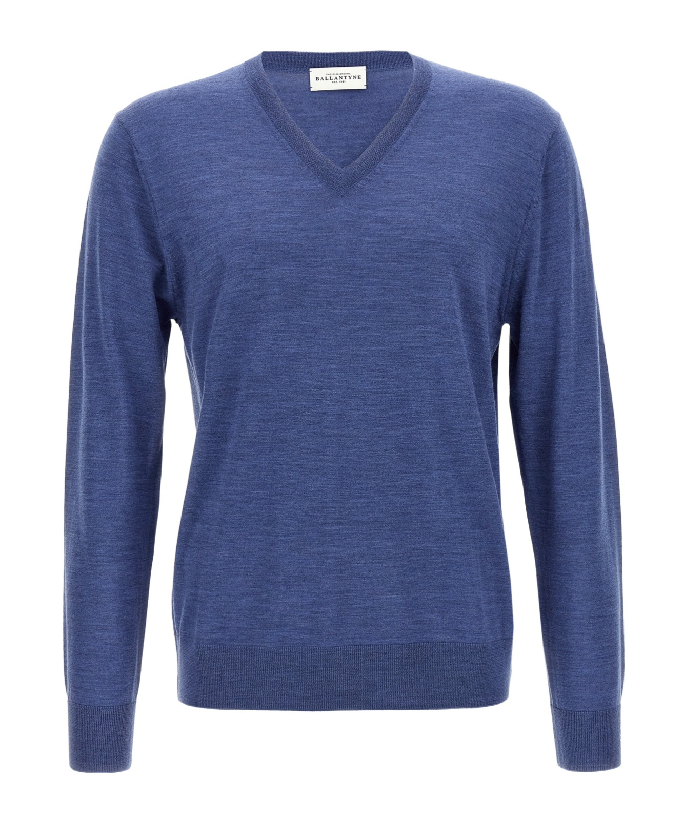 Ballantyne V Neck Sweaters And Cardigans In Blue