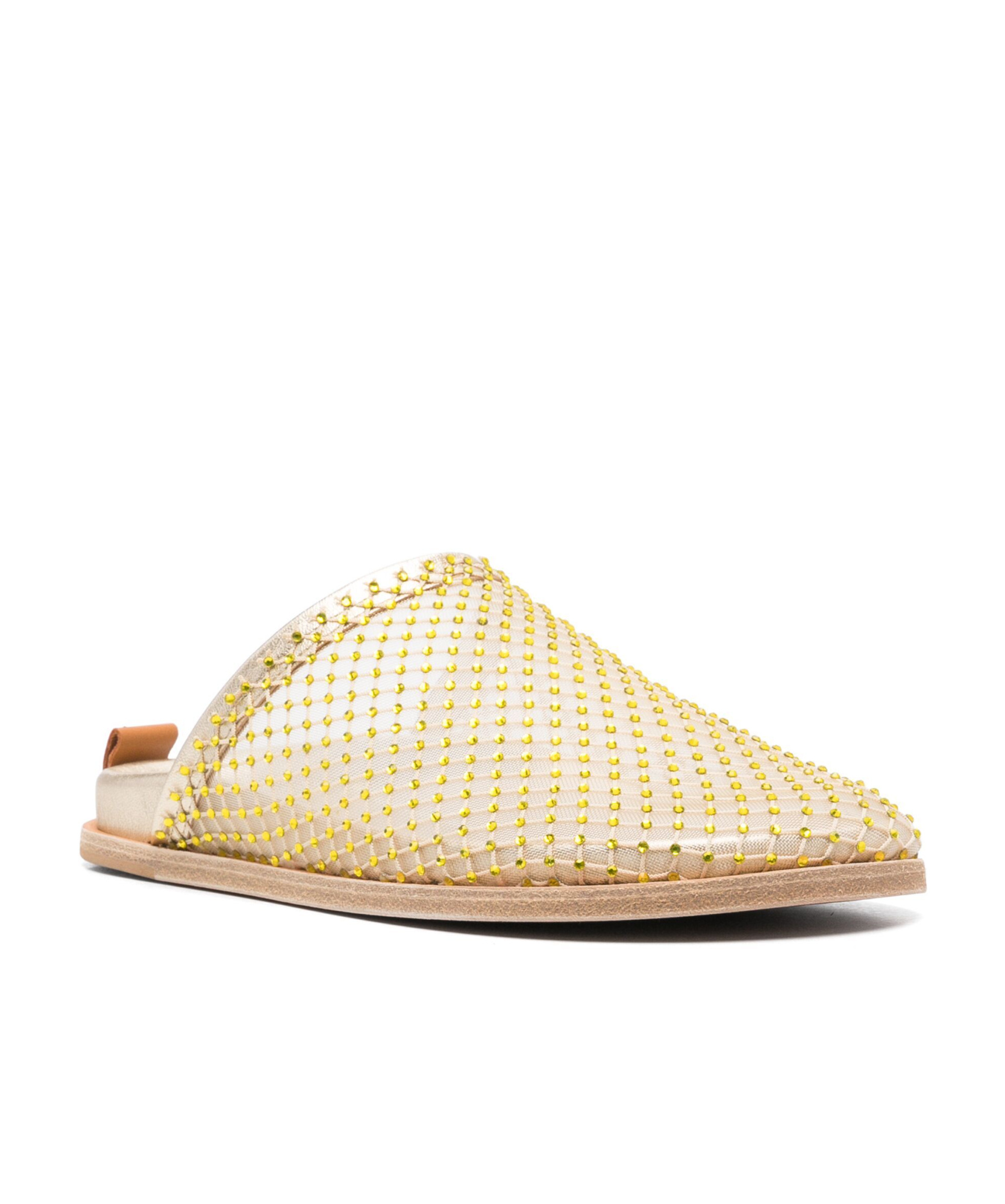 Shop Forte Forte Rhinestone-embellished Mules In Nude