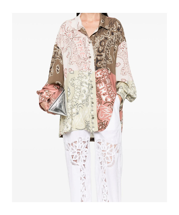 Attico Bandana-print Patchwork Shirt