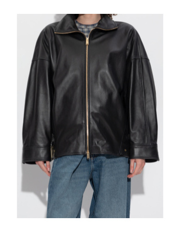 Darkpark Zip-up Coat In Black