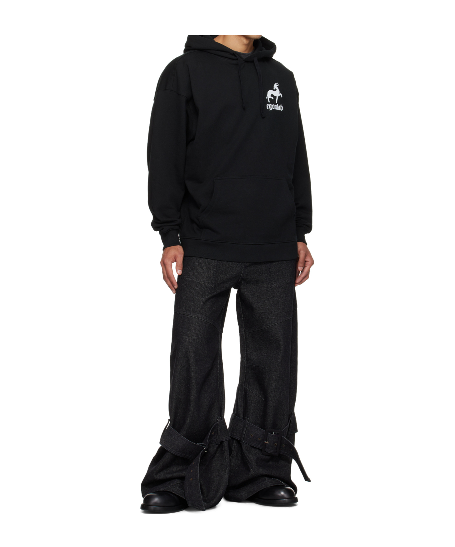 Egonlab Cargo Jeans In Black