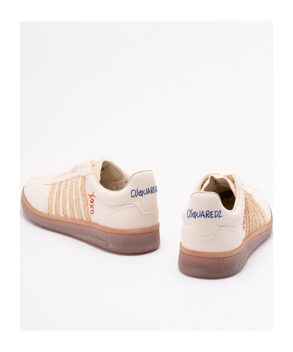 Shop Dsquared2 Boxer Sneakers In Nude