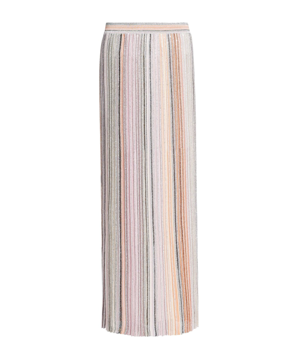 Shop Missoni Sequinned Pleated Skirt In Gray