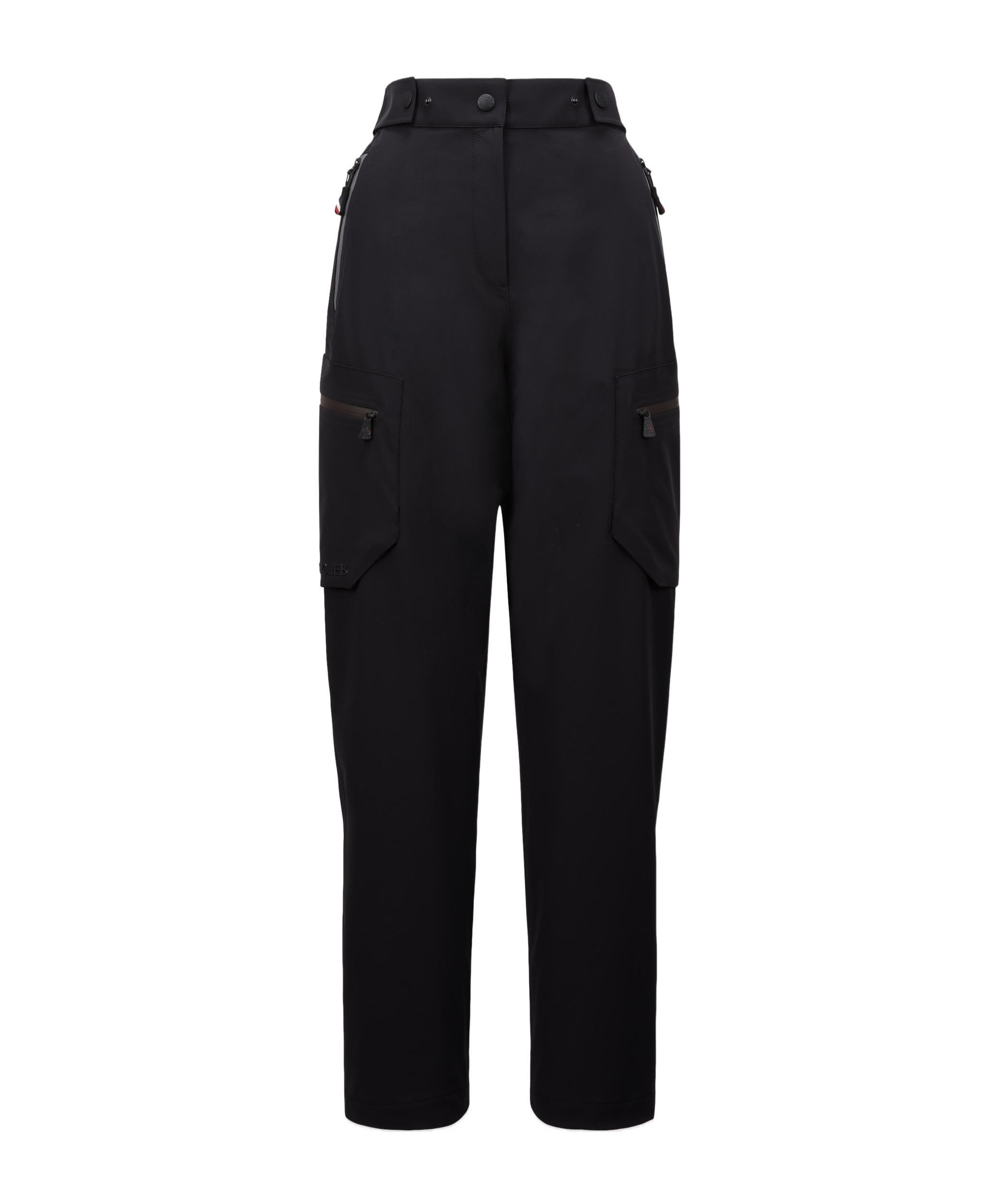 Moncler High Waist Outdoor Activity Trousers In Black