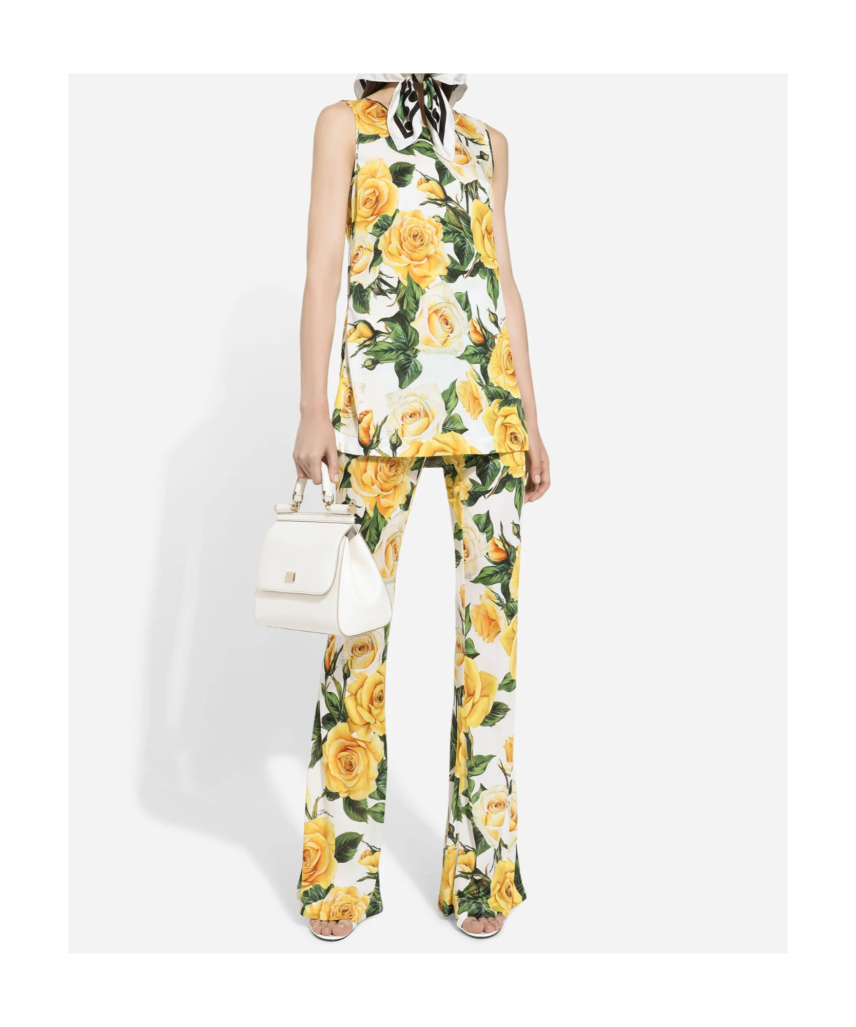 Dolce & Gabbana Large Sicily Tote Bag In White