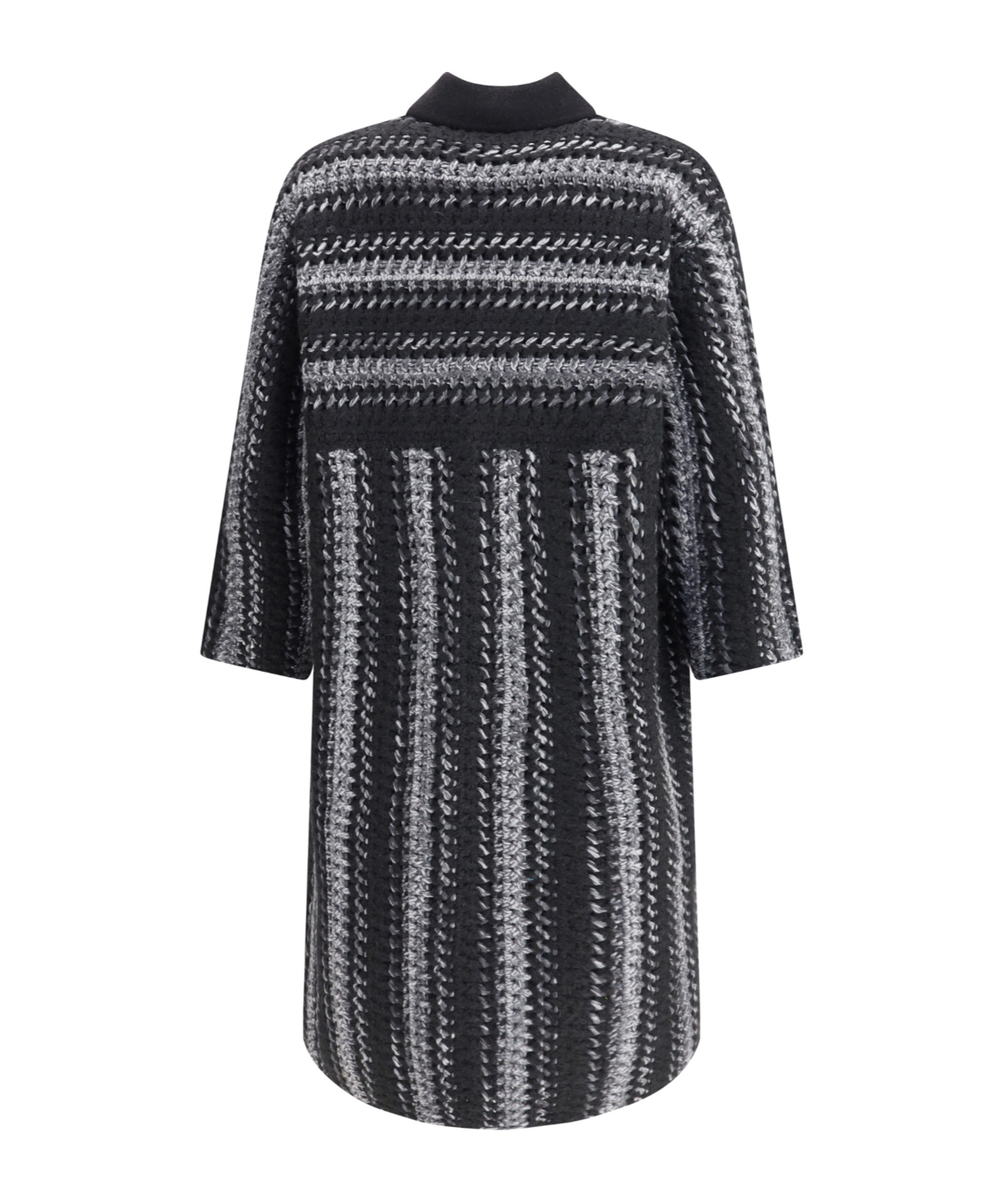 Fabiana Filippi Soft Wool And Cashmere Double Coat In Black
