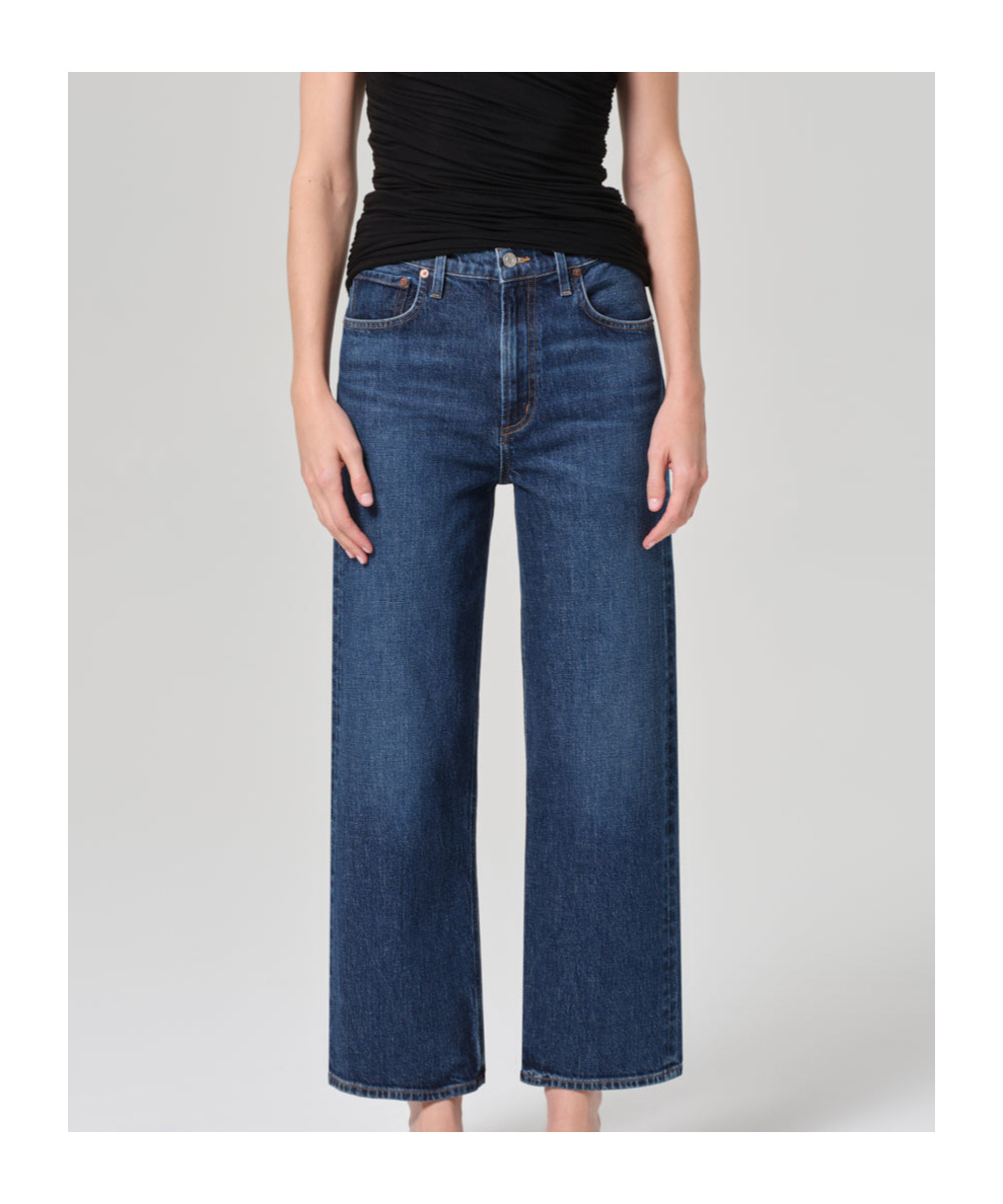 Agolde Jeans With Belt Loops In Blue