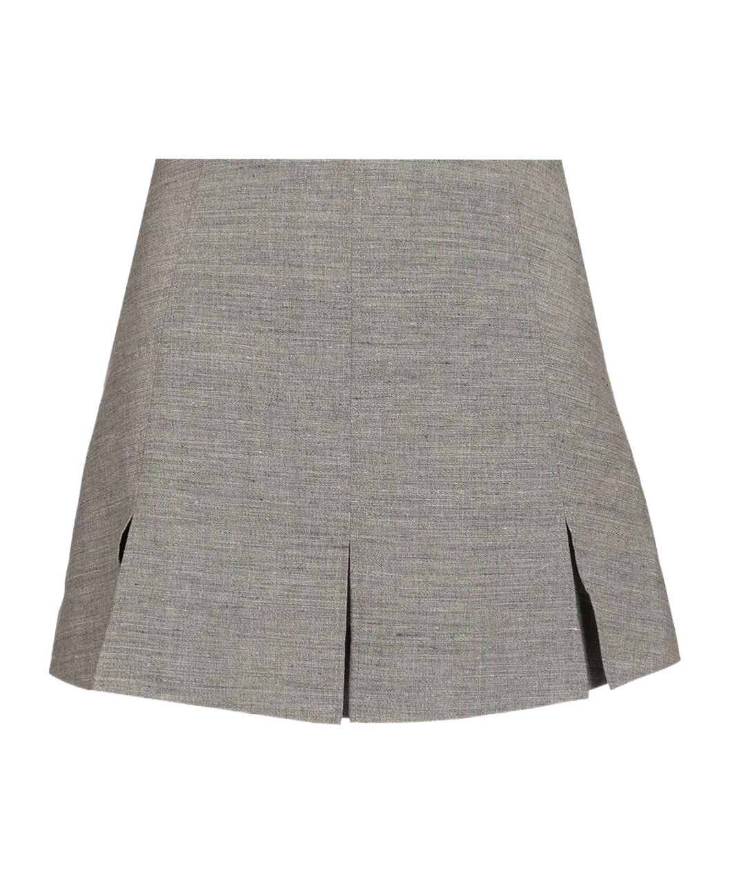 Shop Durazzi Milano Pleated Tailored Miniskirt In Grey