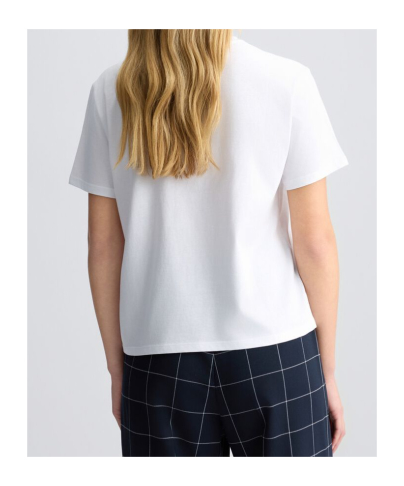 Liu •jo Liu Jo Graphic Embroidered Embellished T In White