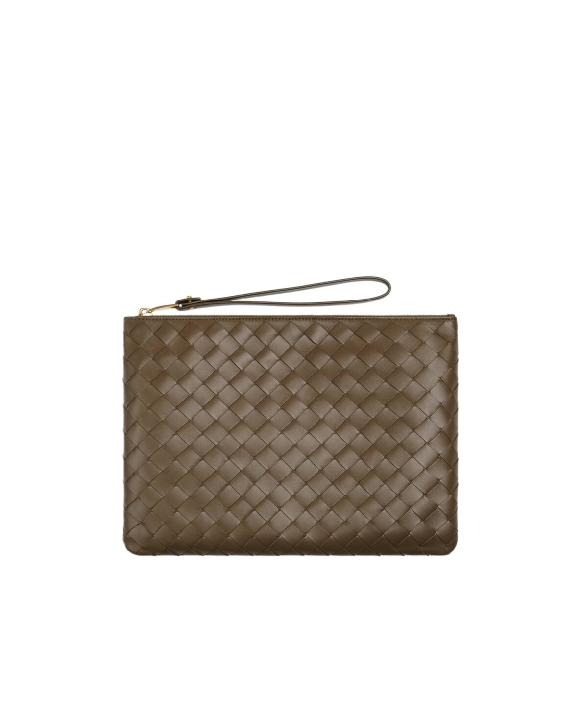 Bottega Veneta Medium Flat Handbag In Brown