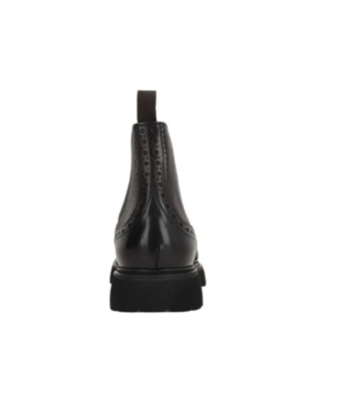 Doucal's Perforated-detail Chelsea Boots In Black