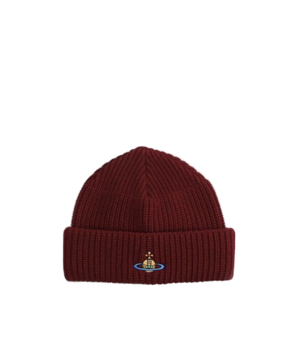 Vivienne Westwood Sporty Beanie Hat In Brown