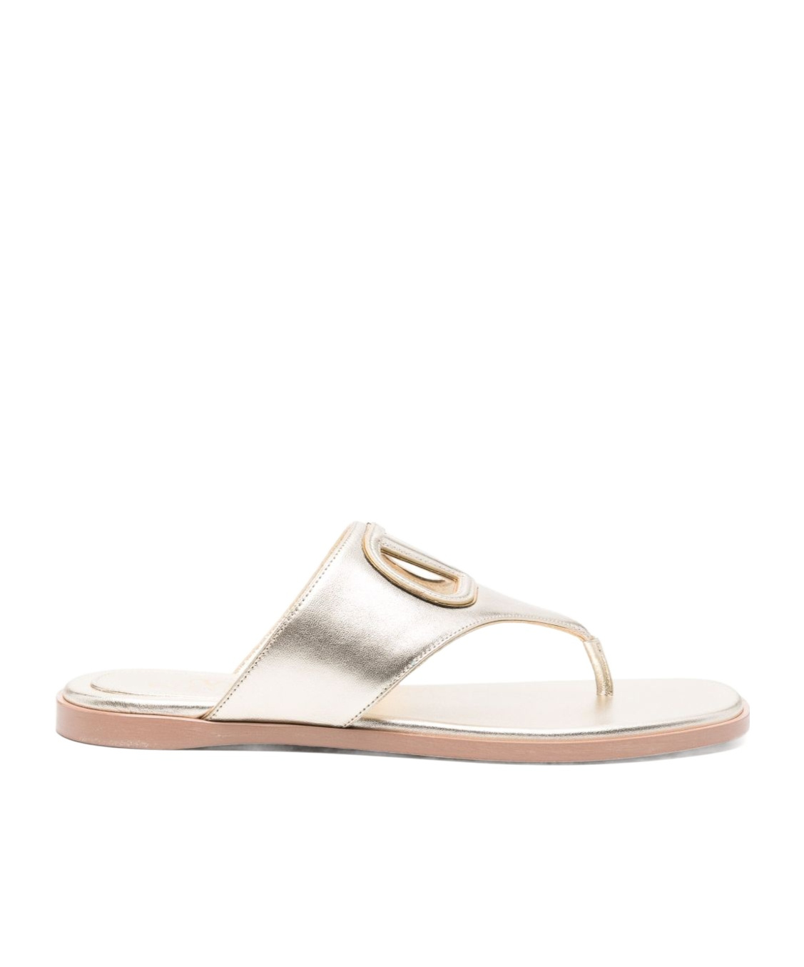 Valentino Women's Vlogo Cut-out Leather Sandals In White