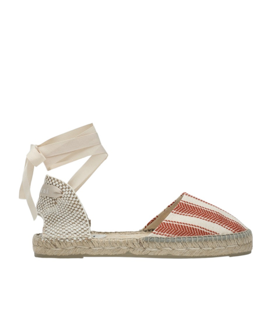 Manebi Low Espadrilles Ivory/terracotta