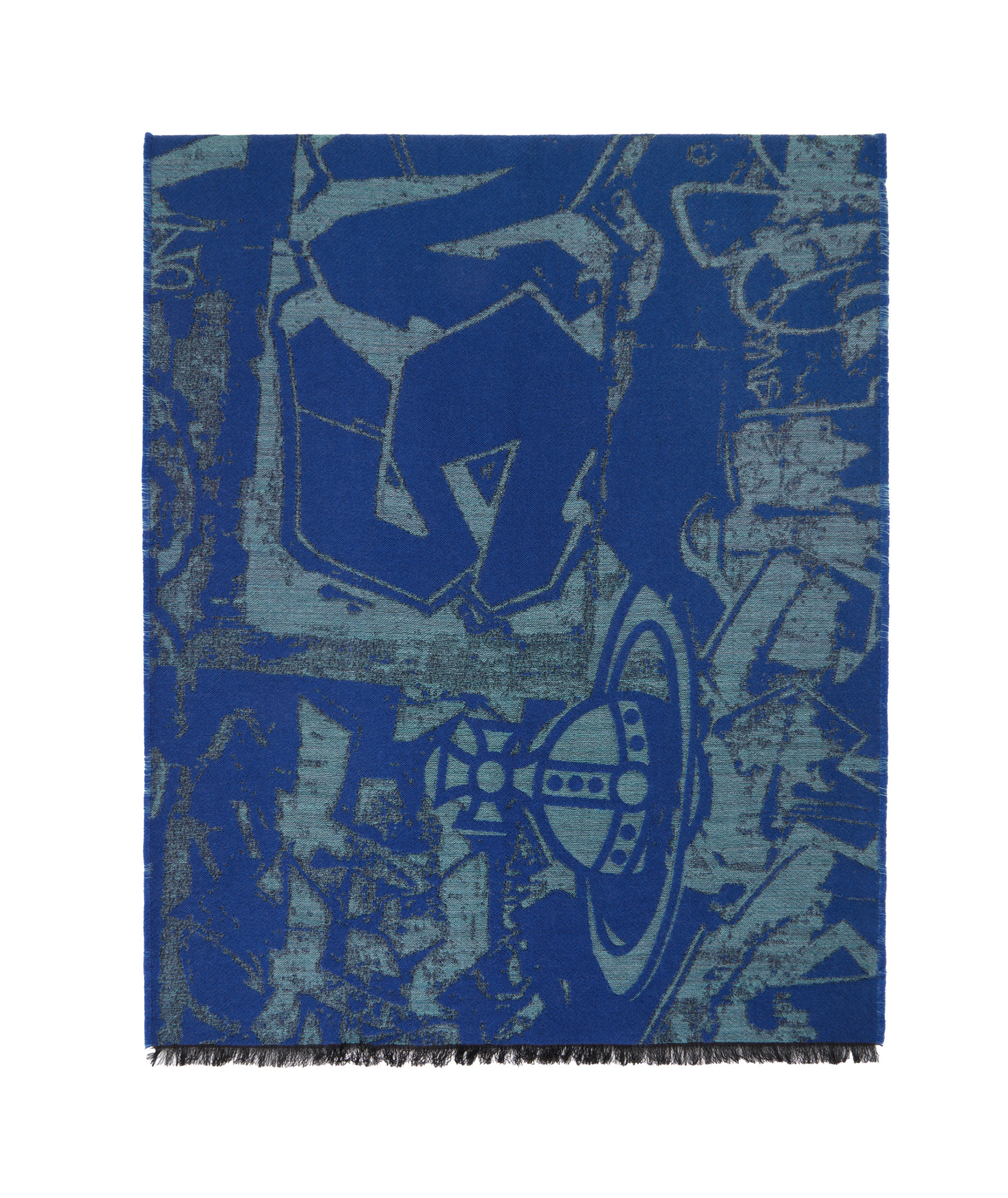 Vivienne Westwood Graffiti Scarf In Blue