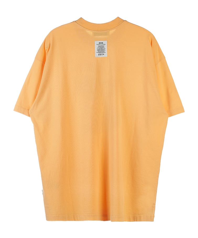 Msgm Short-sleeved T-shirt In Orange