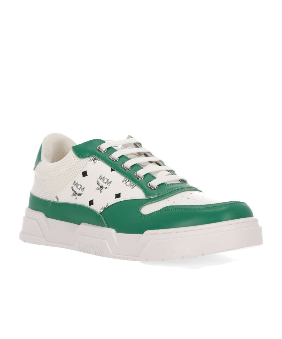 Mcm Logo Logo Low-cut Skate Shoes In White