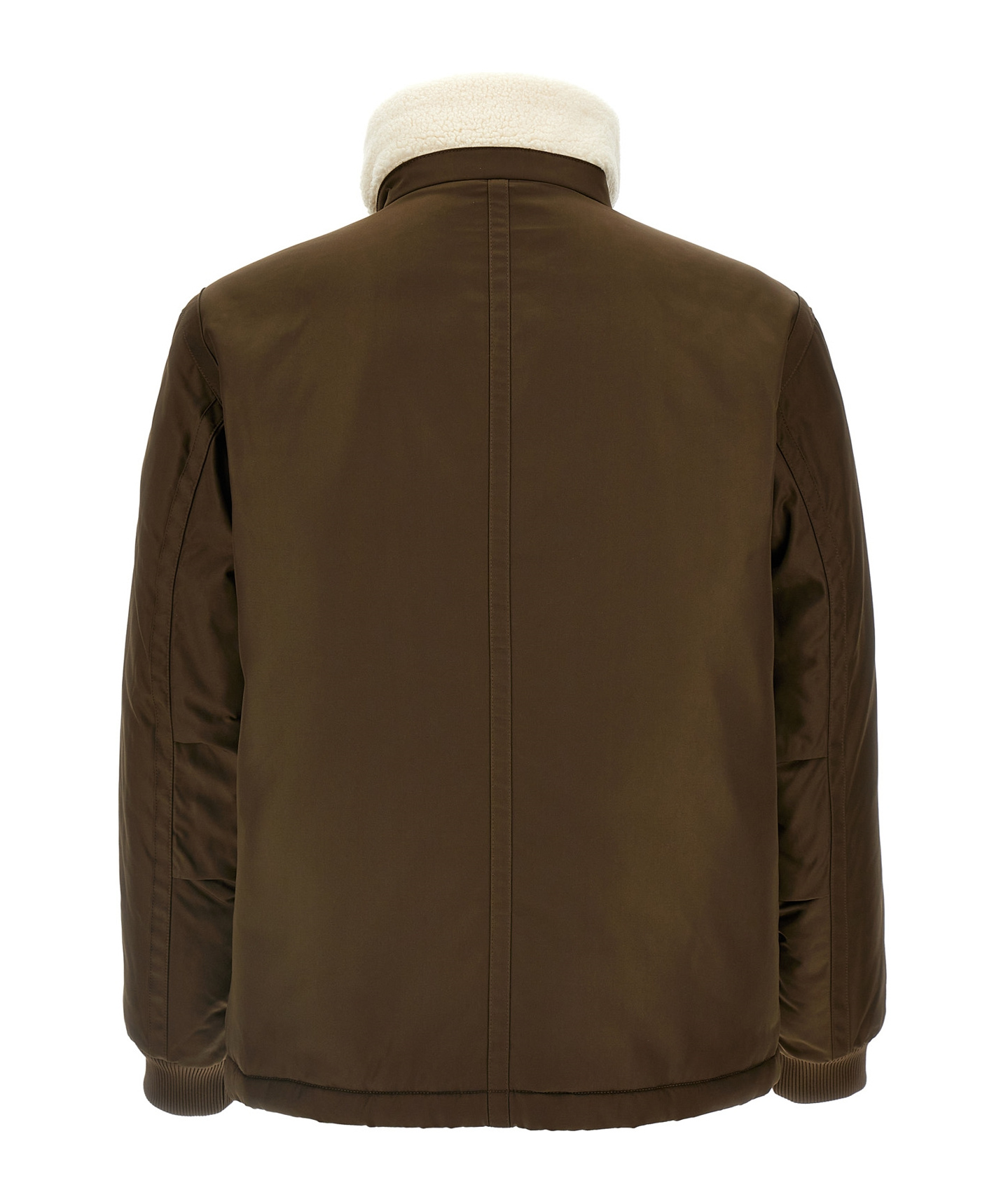 Hugo Boss Stand-up Collar Jacket In Green