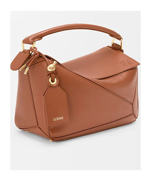 Loewe Zippered Shoulder Bag In Brown