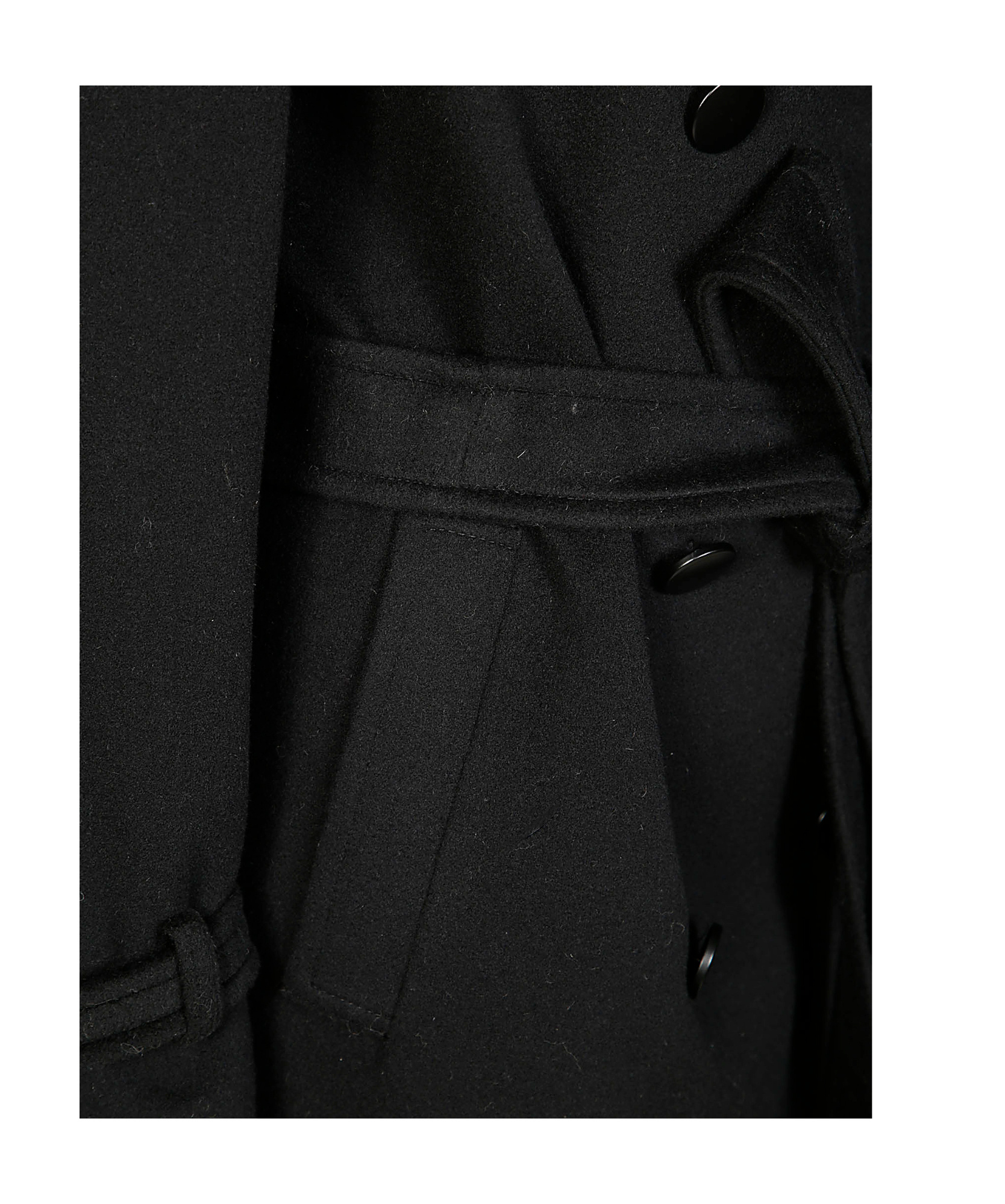 Tagliatore Long-sleeved Coat In Black