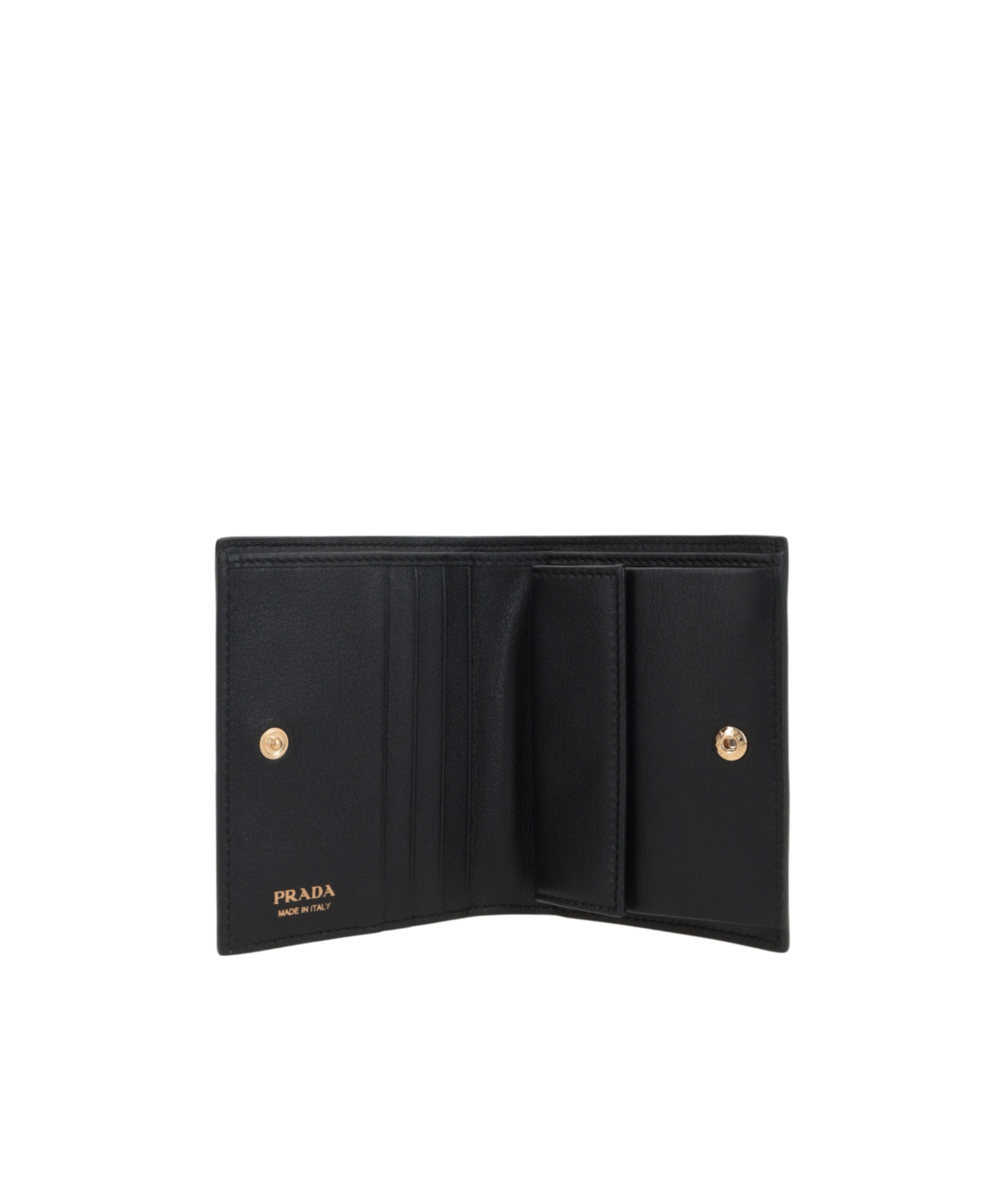 Prada Folding Wallet In Black