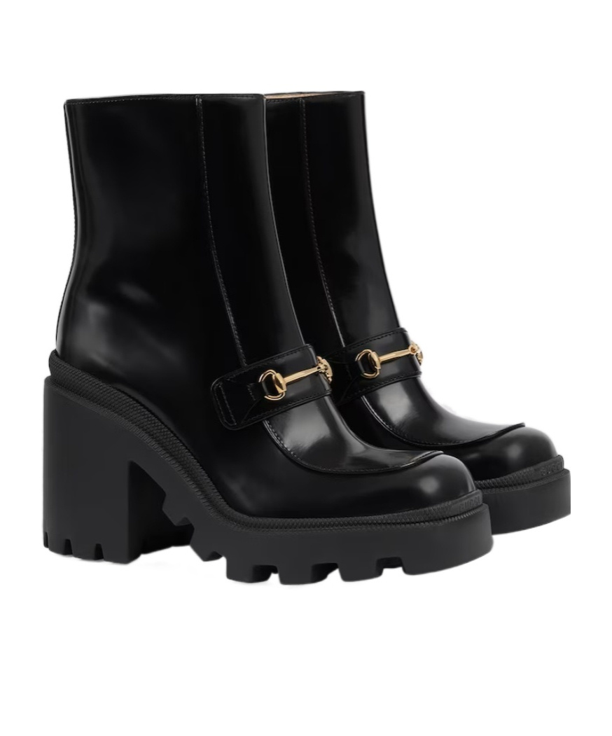Gucci Damenstiefelette Mit Horsebit In Black