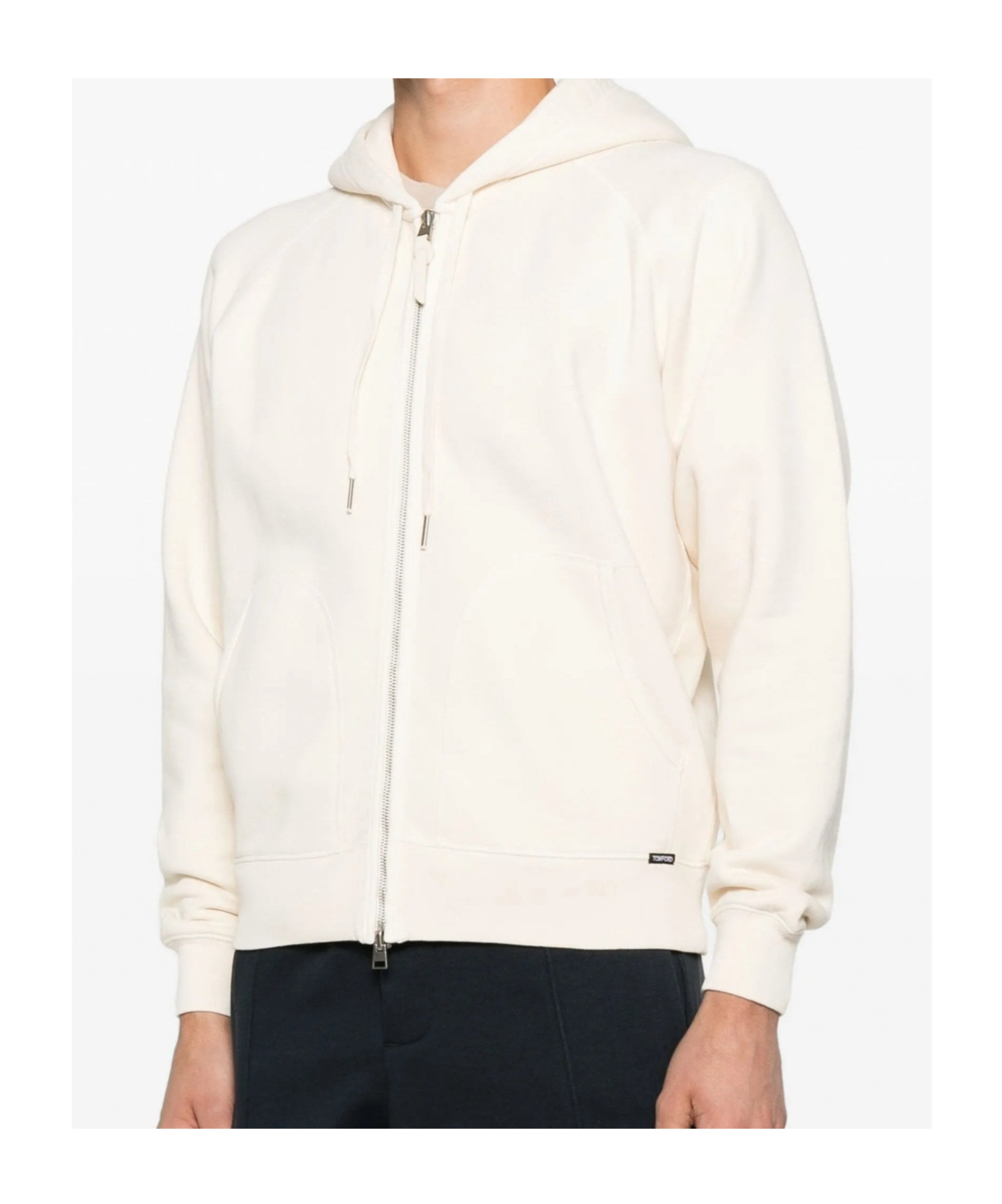 Tom Ford Zip-up Hoodie In Neutral