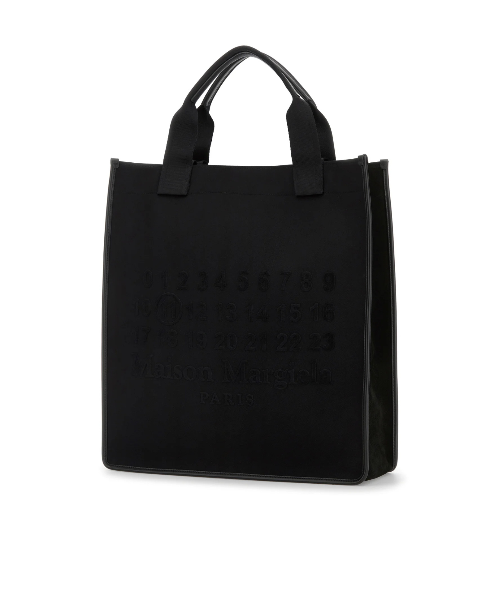 Maison Margiela Rectangular Shopping Bag Top Handles In Black