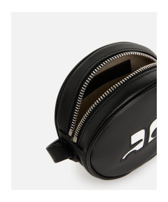 Courrèges Small Reedition Circle Bag In Black