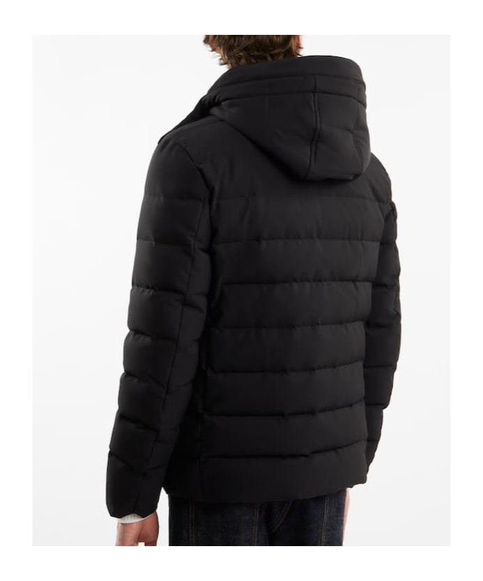 Fay Long-sleeved Down Jacket In Black