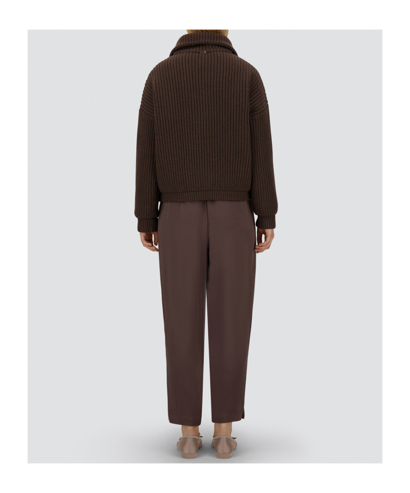 Herno Resort Cardigan In Infinity In Brown