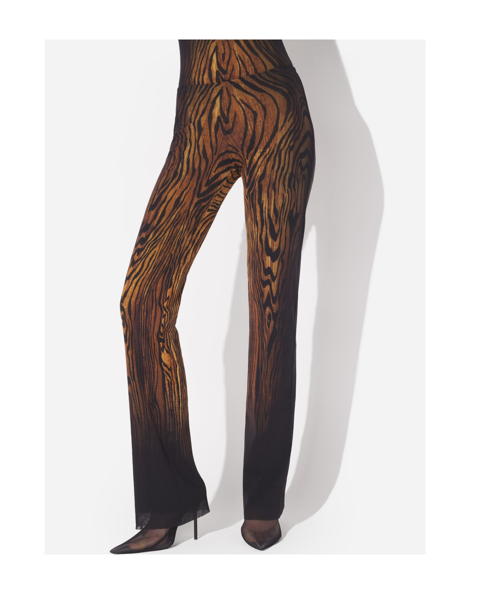 Jean Paul Gaultier Tiger Stripes-print Elastic-waist Trousers