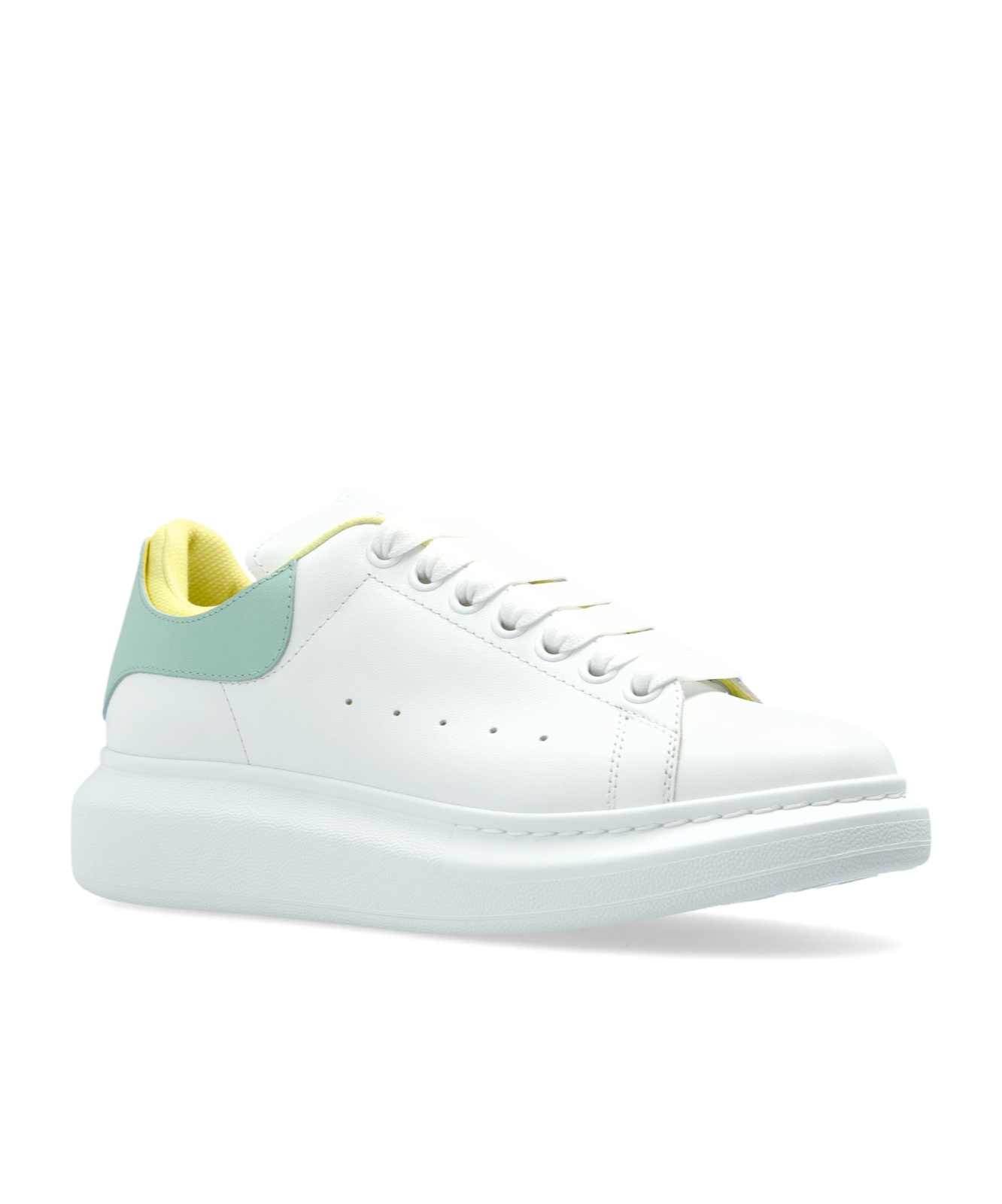 Alexander Mcqueen Oversize Leather Sneakers In White