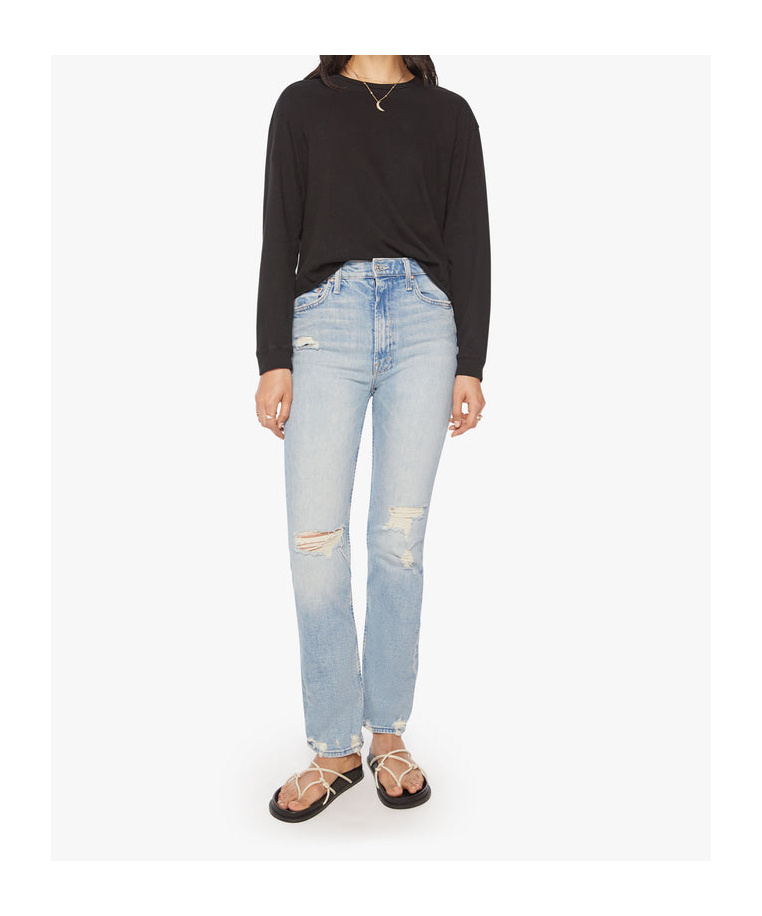 Shop Mother Long-sleeved T-shirt In Black