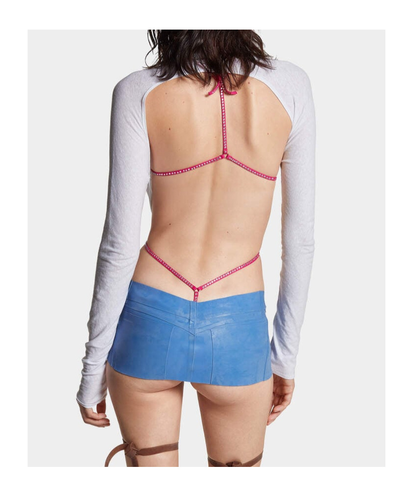 Dsquared2 Open-back Bodysuit In White