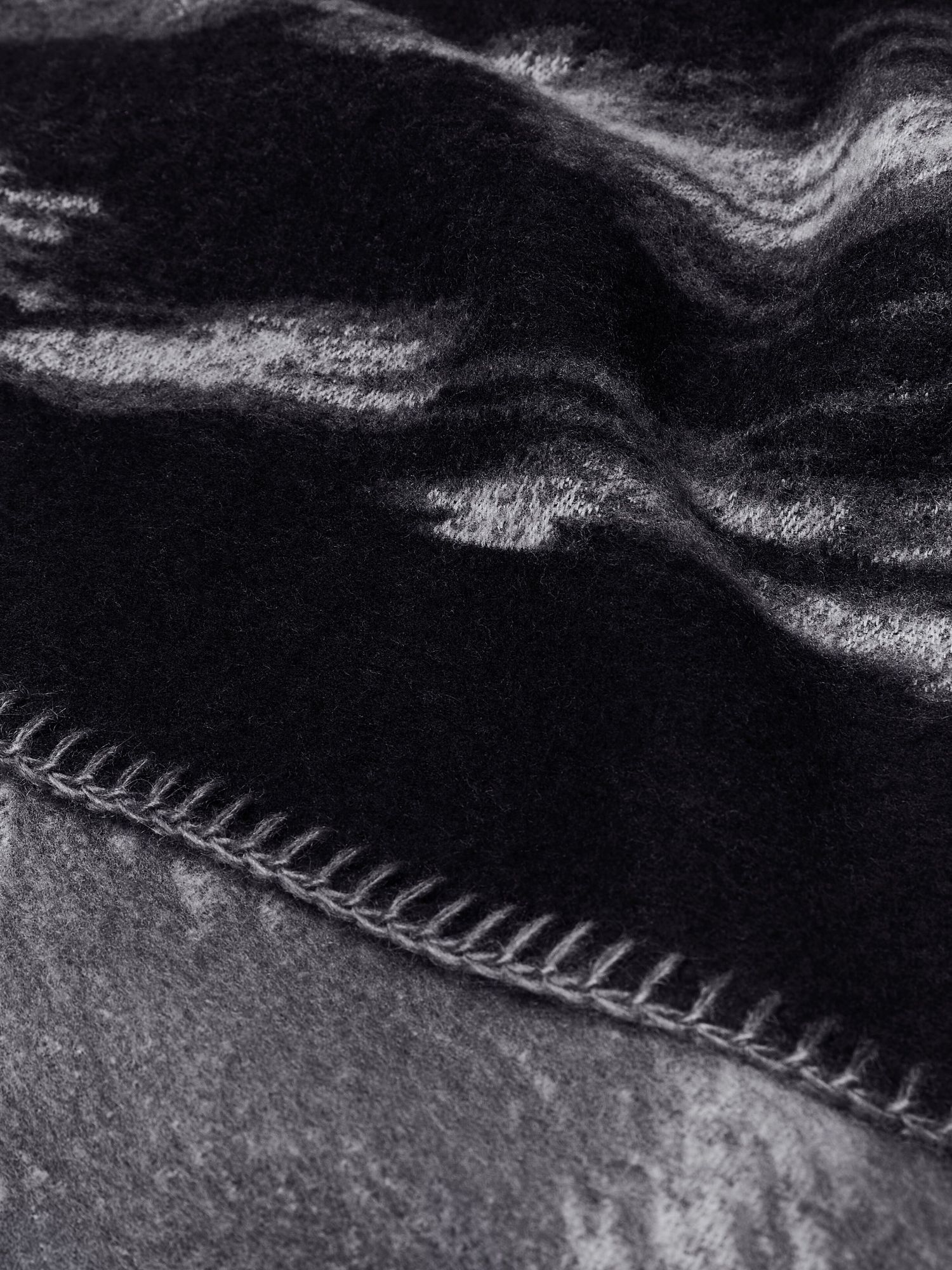 Givenchy Scarf In Wool Jacquard With Animal Print In Black