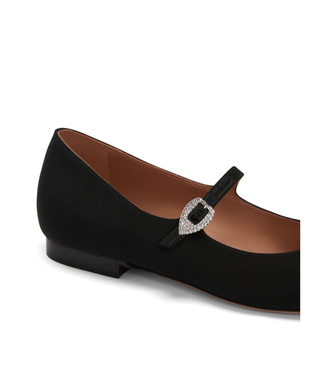 Malone Souliers Kate Grosgrain Mary Jane Ballerina Flats In Black