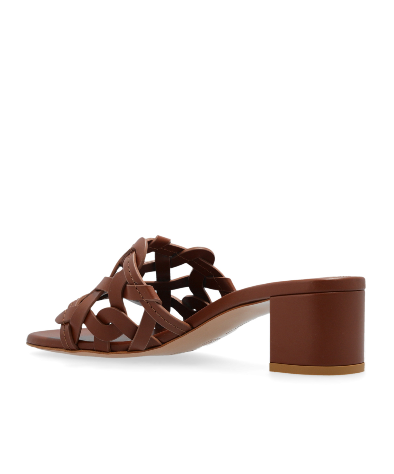 Gianvito Rossi Amalfi Cognac Brown Heel Sandals In Brown