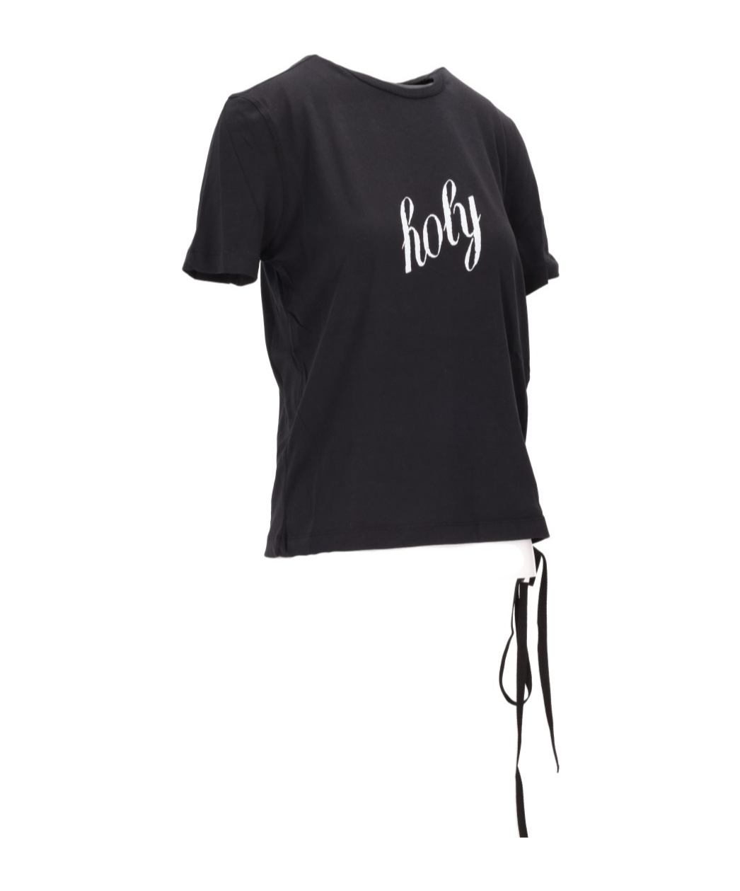 Ann Demeulemeester Fanie Standard Fit T-shirt "holy" Brushed Jersey In Black