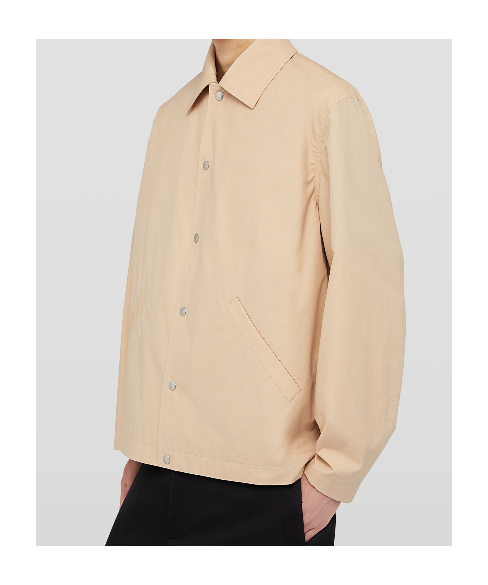 Jil Sander Logo-print Jacket In Nude